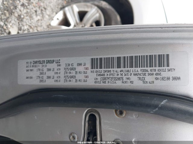RAM 1500 Sport 2015 1C6RR7MT2FS520876 Image 9