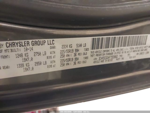 2015 DODGE JOURNEY 3C4PDCGG4FT559862 Photo 8