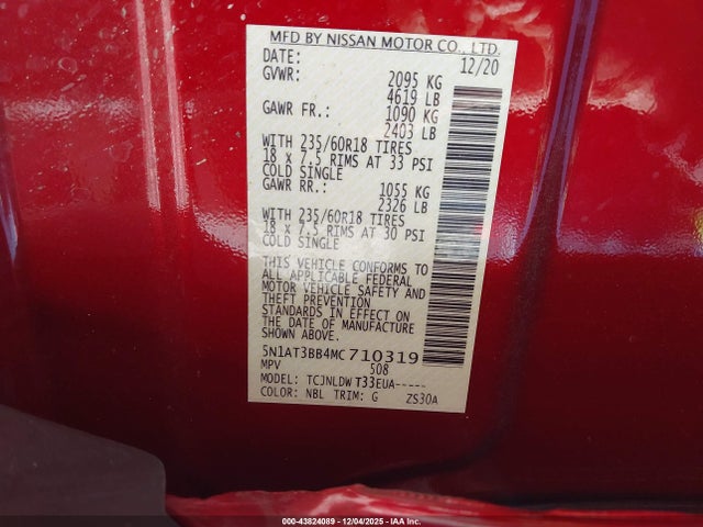 2021 NISSAN ROGUE 5N1AT3BB4MC710319 Photo 8