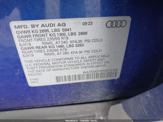 2024 AUDI Q5 WA1F2AFY0R2016198 Photo 8