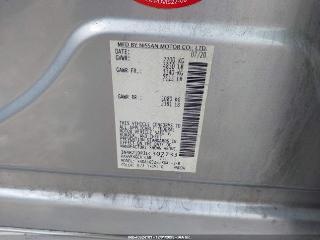 2020 NISSAN LEAF 1N4BZ1DP3LC307733 Photo 8