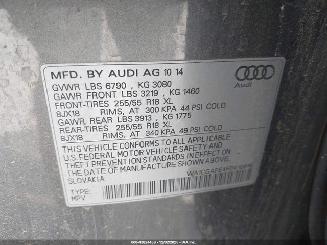2015 AUDI Q7 WA1CGAFE4FD010916 Photo 8