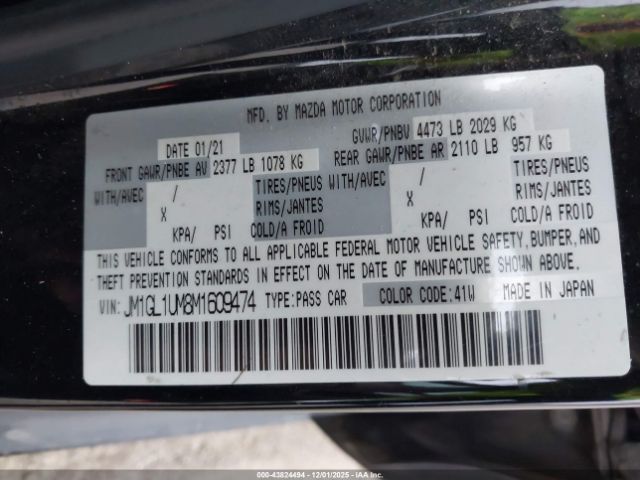 2021 MAZDA MAZDA6 JM1GL1UM8M1609474 Photo 8