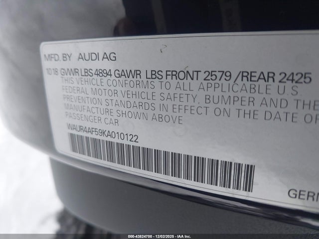 2019 AUDI S5 WAUR4AF59KA010122 Photo 8