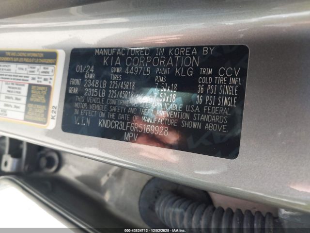 2024 KIA NIRO PLUG-IN HYBRID KNDCR3LF6R5169928 Photo 8