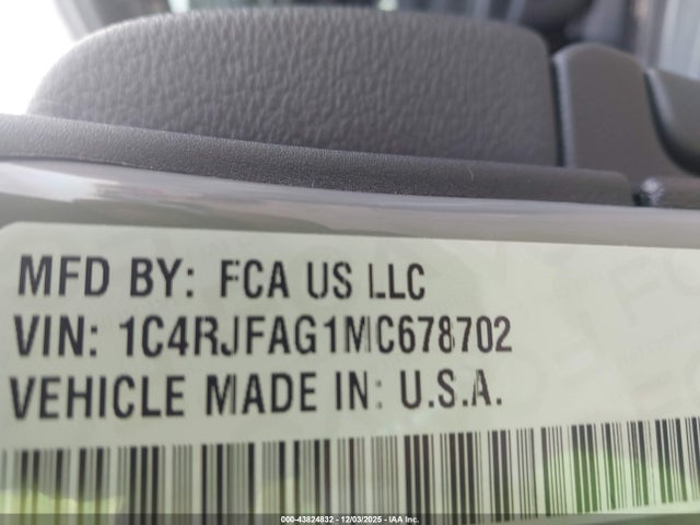2021 JEEP GRAND CHEROKEE 1C4RJFAG1MC678702 Photo 8