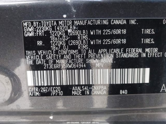 2024 TOYOTA RAV4 HYBRID 2T3E6RFV5RW064944 Photo 8