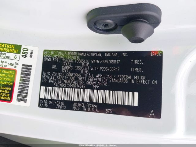 2021 TOYOTA SIENNA 5TDYRKEC7MS014648 Photo 8