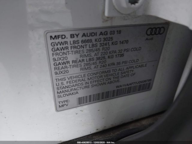 2018 AUDI Q7 WA1VAAF77JD036785 Photo 8
