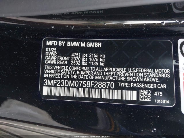BMW M2 2025 3MF23DM07S8F28870 Image 9