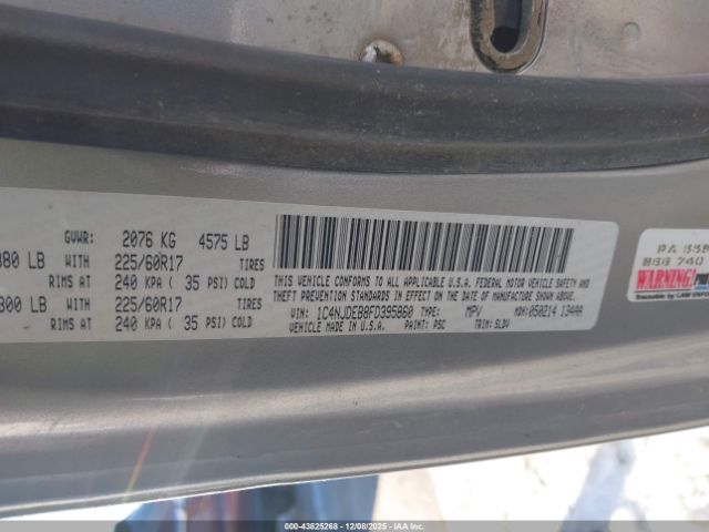 2015 JEEP COMPASS 1C4NJDEB8FD395860 Photo 8