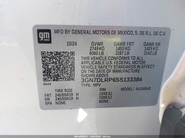 Chevrolet Equinox Ev Lt 2025 3GN7DLRP6SS133384 Image 9