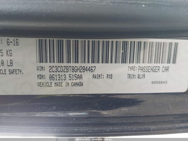 2016 DODGE CHALLENGER 2C3CDZBT8GH284467 Photo 8