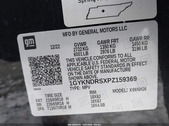 2023 CADILLAC XT5 1GYKNDRSXPZ159369 Photo 8