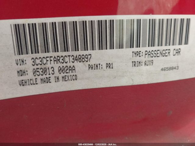 2012 FIAT 500 3C3CFFAR3CT348897 Photo 8