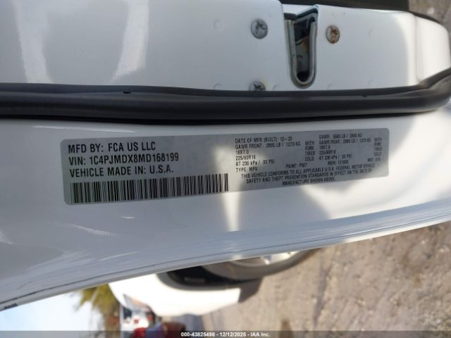 2021 JEEP CHEROKEE 1C4PJMDX8MD168199 Photo 8