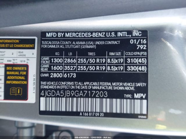 2016 MERCEDES-BENZ GLE 350 4JGDA5JB9GA717203 Photo 8