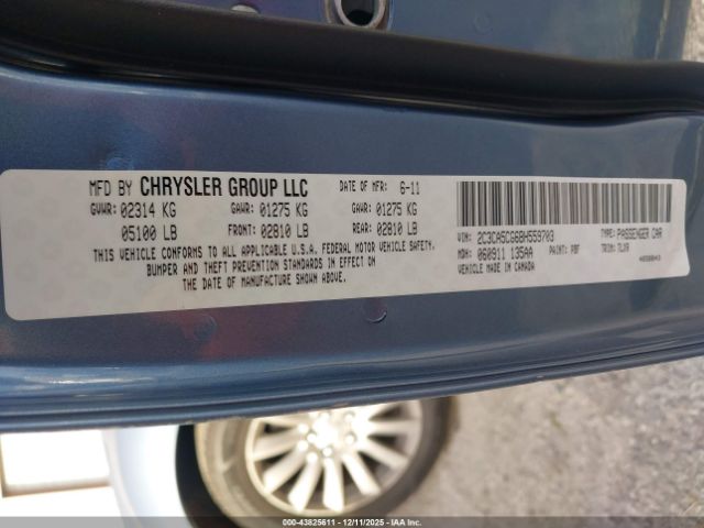 2011 CHRYSLER 300 2C3CA5CG6BH559703 Photo 8