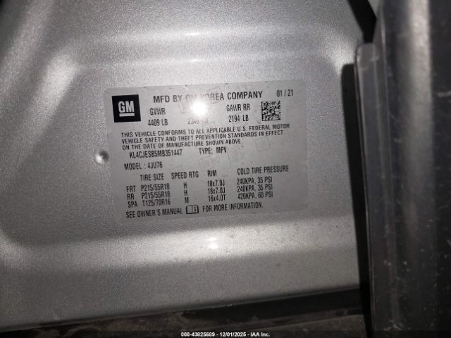 2021 BUICK ENCORE KL4CJESB5MB351447 Photo 8