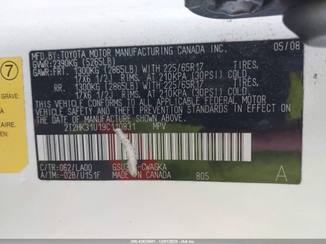 2009 LEXUS RX 350 2T2HK31U19C110831 Photo 8