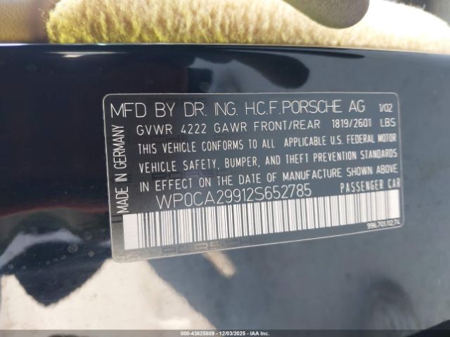 2002 PORSCHE 911 WP0CA29912S652785 Photo 8