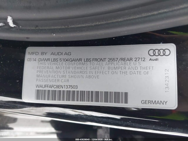 2014 AUDI A6 WAUFFAFC8EN137503 Photo 8