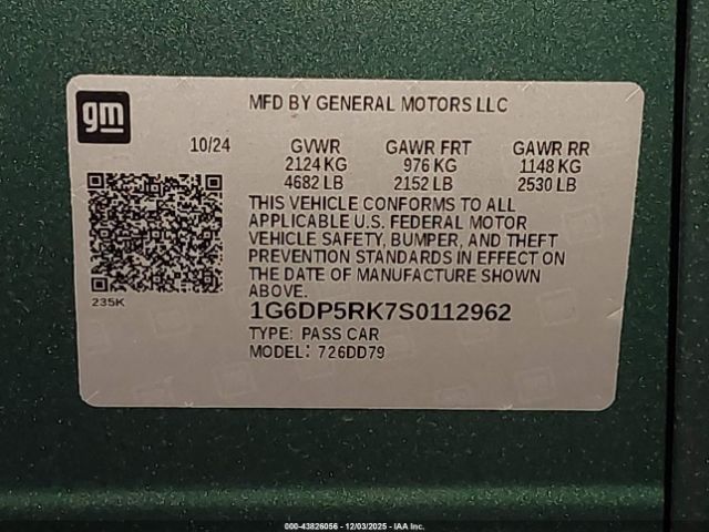 2025 CADILLAC CT5 1G6DP5RK7S0112962 Photo 8