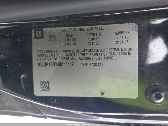 2011 CADILLAC CTS 1G6DP1EDXB0111112 Photo 8