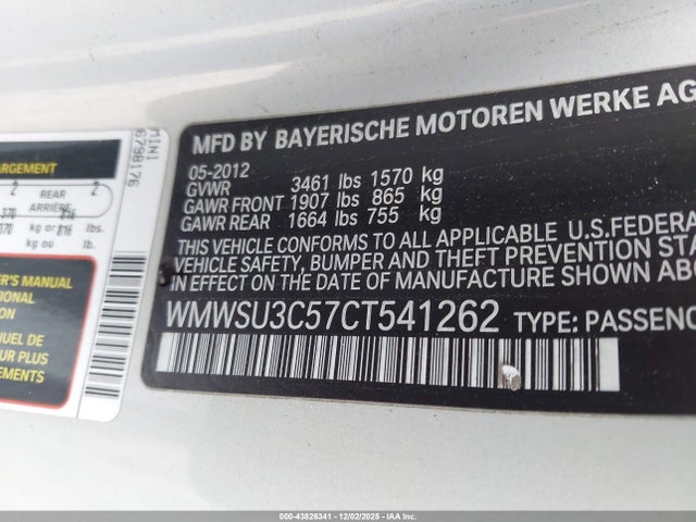2012 MINI COOPER WMWSU3C57CT541262 Photo 8