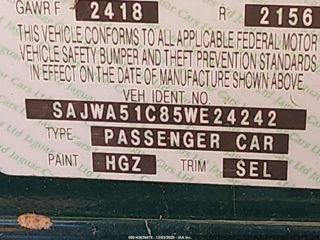 2005 JAGUAR X-TYPE SAJWA51C85WE24242 Photo 8