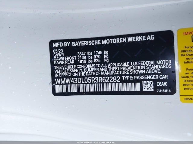 2024 MINI CONVERTIBLE WMW43DL05R3R62282 Photo 8