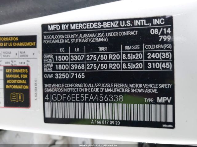 2015 MERCEDES-BENZ GL 450 4JGDF6EE5FA456338 Photo 8