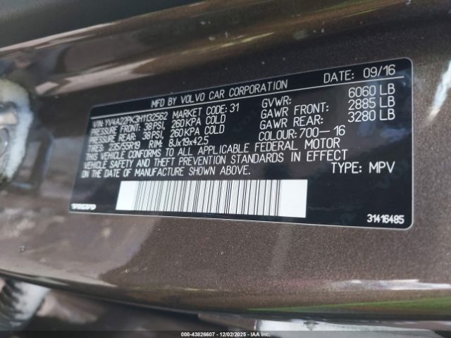 2017 VOLVO XC90 YV4A22PK3H1132562 Photo 8