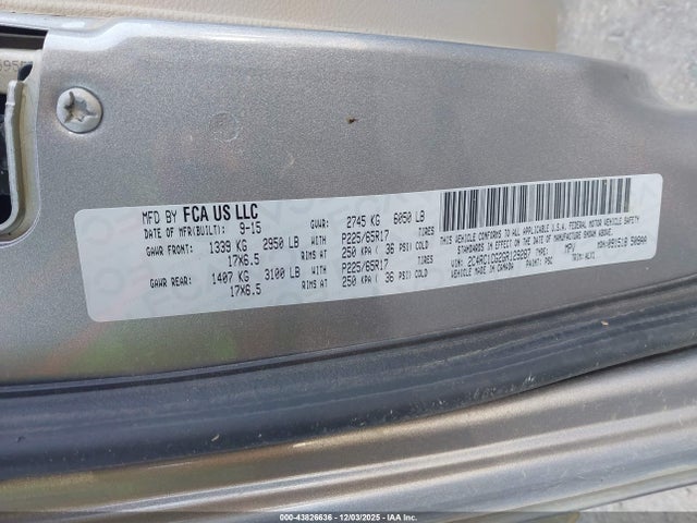 2016 CHRYSLER TOWN & COUNTRY 2C4RC1CG2GR129287 Photo 8