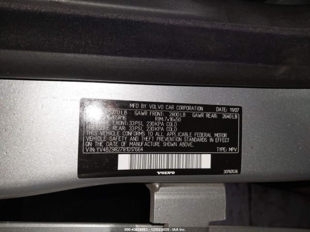 2008 VOLVO XC70 YV4BZ982781017664 Photo 8