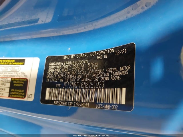 2022 TOYOTA GR86 JF1ZNBF16N8751929 Photo 8