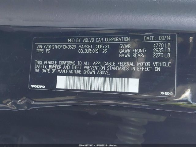 2015 VOLVO S60 YV1612TM3F1343528 Photo 8