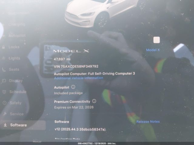 2022 TESLA MODEL X 7SAXCDE58NF349792 Photo 6