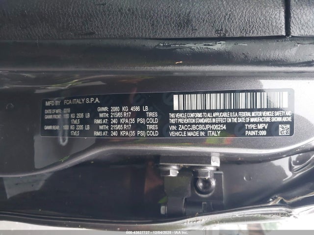 Jeep Renegade Trailhawk 4x4 2018 ZACCJBCB0JPH06254 Image 9