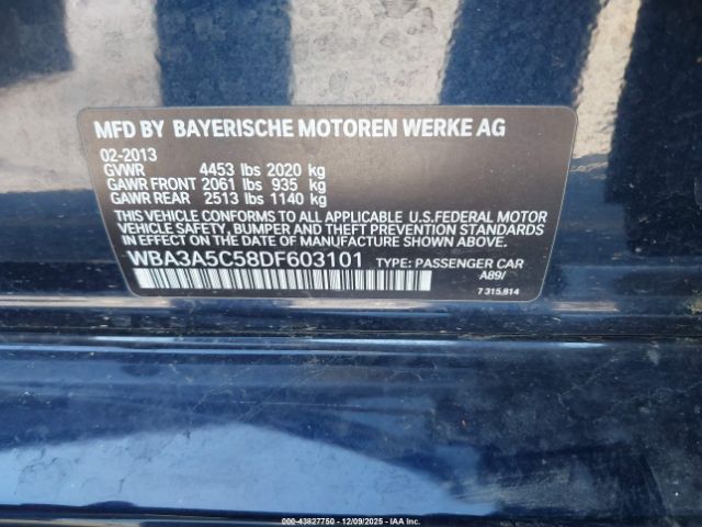 2013 BMW 328I WBA3A5C58DF603101 Photo 8