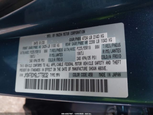 2020 MAZDA CX-5 JM3KFBDM9L0779832 Photo 8