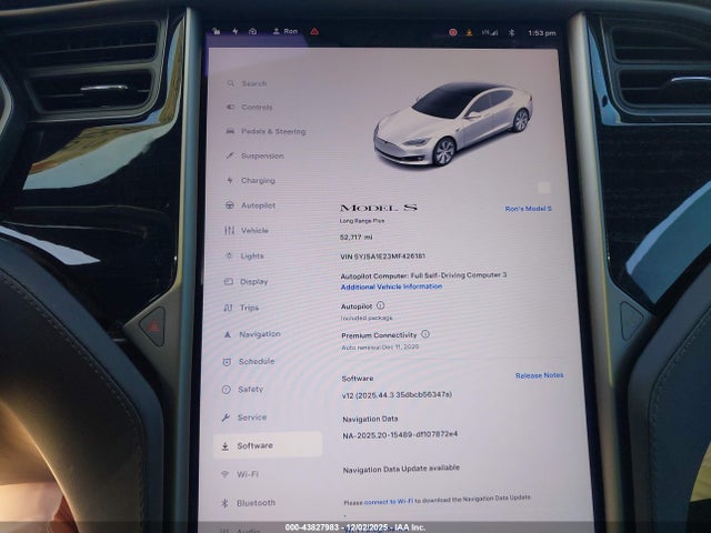 2021 TESLA MODEL S 5YJSA1E23MF426181 Photo 6