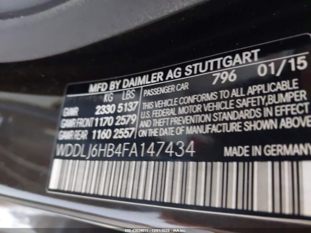 2015 MERCEDES-BENZ CLS 400 WDDLJ6HB4FA147434 Photo 8