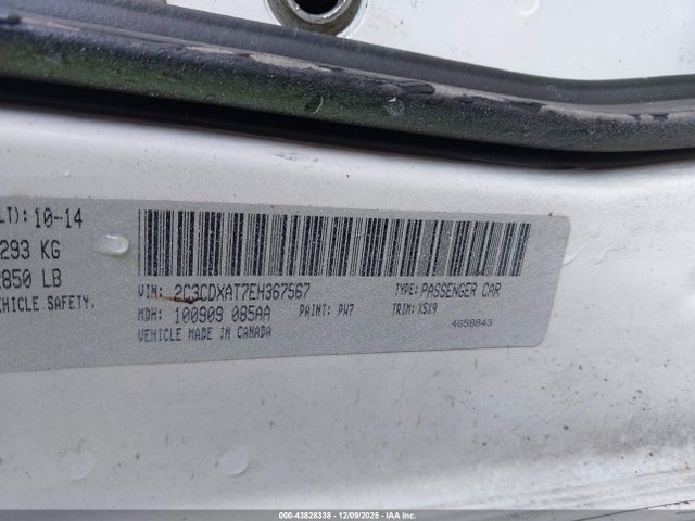 Aukcja sprzedaży 2014 Dodge Charger Police, vin: 2C3CDXAT7EH367567, numer aukcji: 43828338