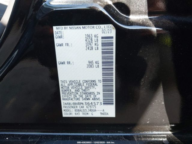 2023 NISSAN ALTIMA 1N4BL4BV8PN364573 Photo 8
