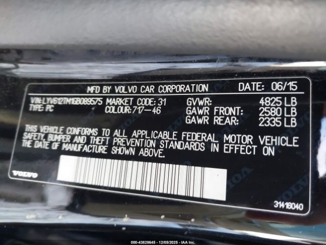 2016 VOLVO S60 INSCRIPTION LYV612TM1GB089575 Photo 8