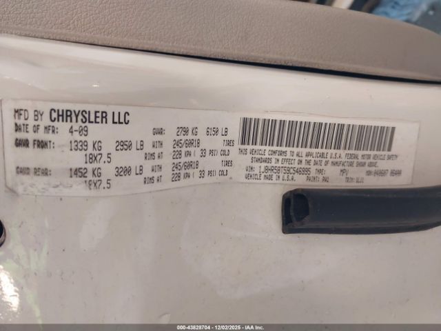 2009 JEEP GRAND CHEROKEE 1J8HR58T59C546995 Photo 8