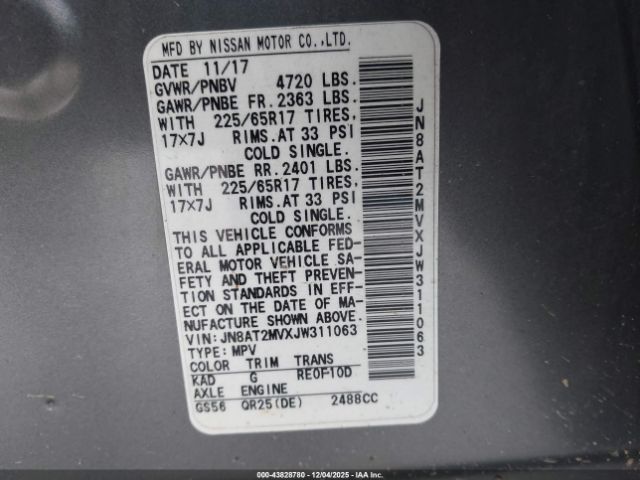 2018 NISSAN ROGUE JN8AT2MVXJW311063 Photo 8