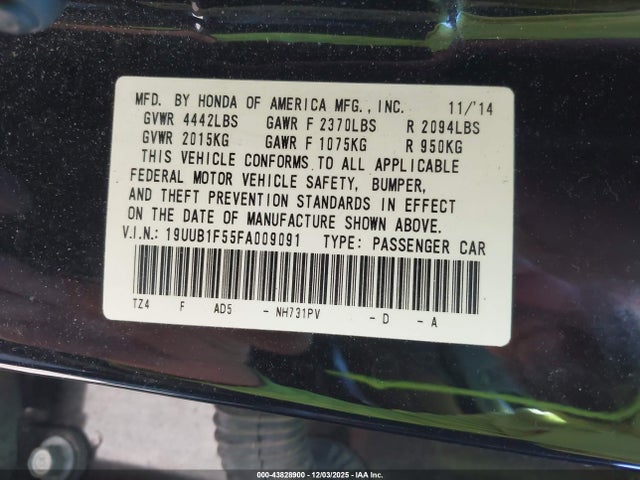 2015 ACURA TLX 19UUB1F55FA009091 Photo 8