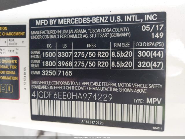 2017 MERCEDES-BENZ GLS 450 4JGDF6EE0HA974229 Photo 8